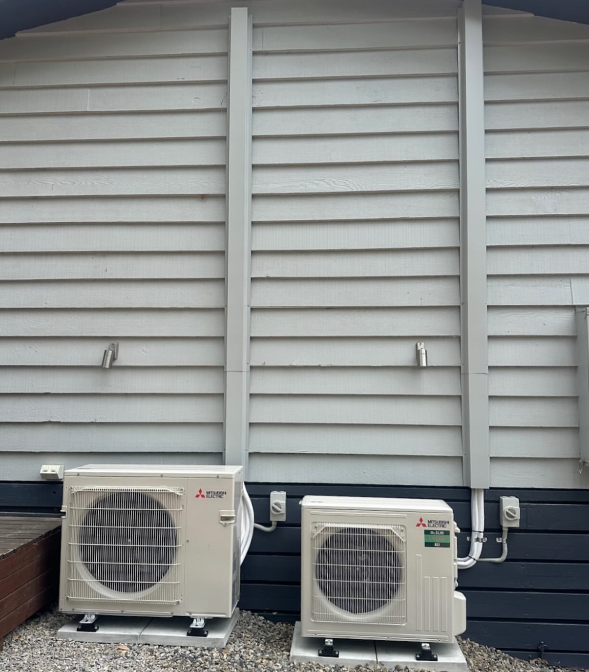 This is an image of Coop Group HVAC and Air Conditioning installing 2 x split systems in Ringwood Melbourne Metro Canteens - Healthy Food Options