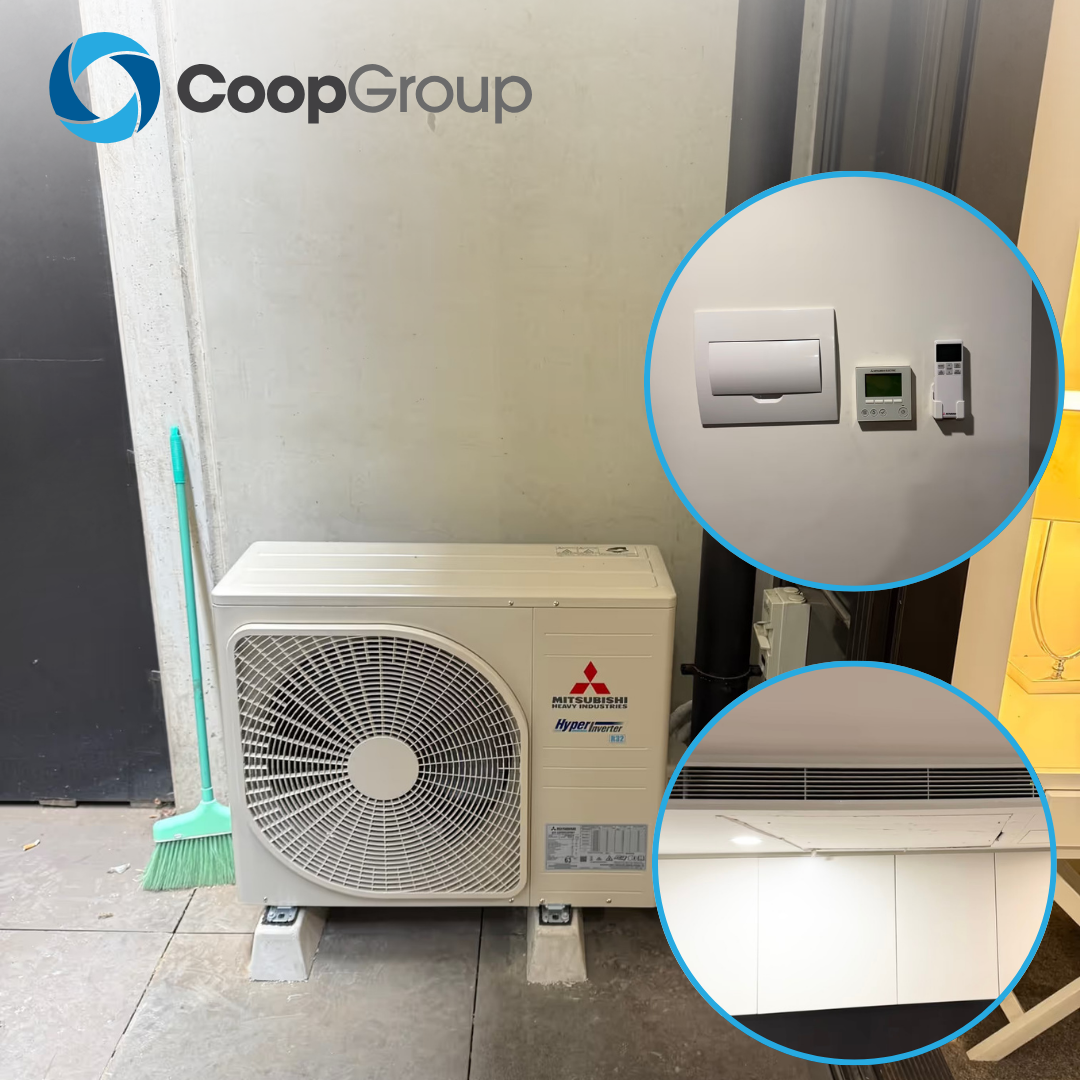 Mitsubishi Electric 5kW Concealed Bulkhead Air Conditioning Installation in Melbourne